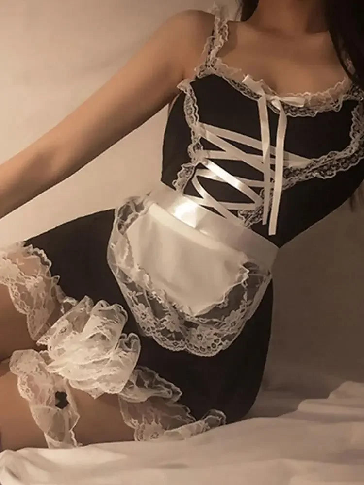 Lolita Maid Uniform Babydoll Dress