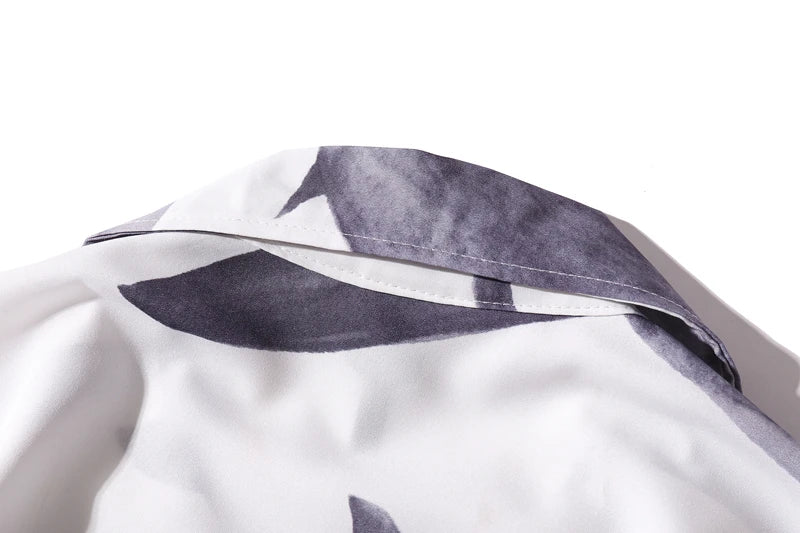 Animal Printed Thin Summer Men's Shirt Short Sleeve Button Down Retro Shirts for Man Streetwear Clothing